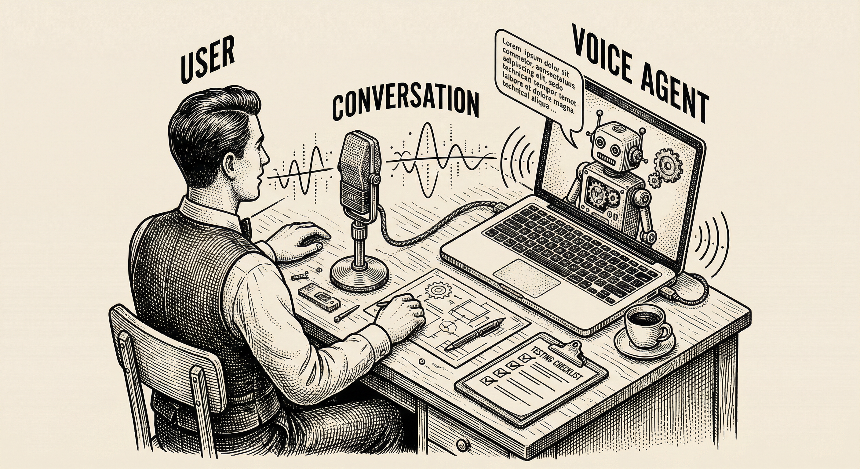 Testing the voice agent — having a real conversation to verify behavior